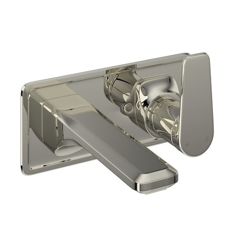 Rohl Hoxton Single Handle Wall Mount Lavatory Faucet U.3481LS-PN/TO-2